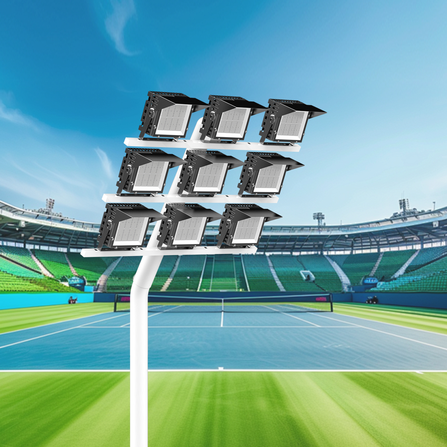 Aixuan Outdoor Sport Football Stadium Floodlight High Mast Lights 400W 600W 1000W Waterproof Stadium Led Flood Lights