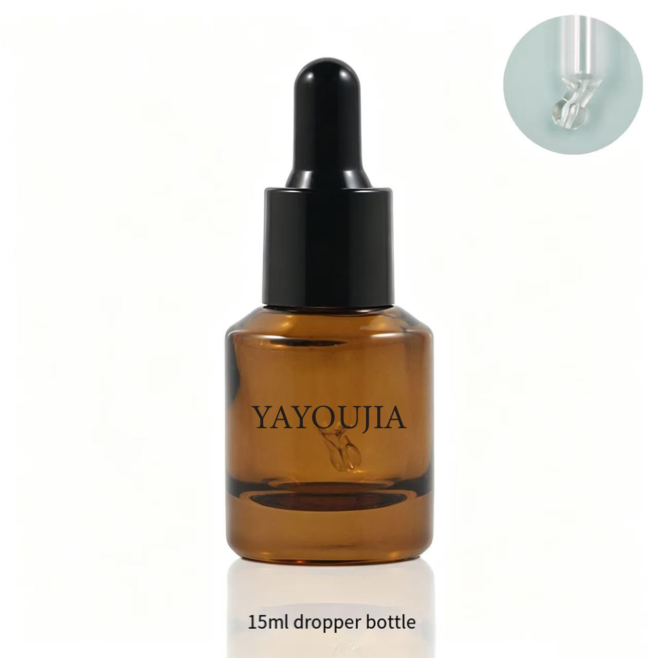 Glossy brown bottle body