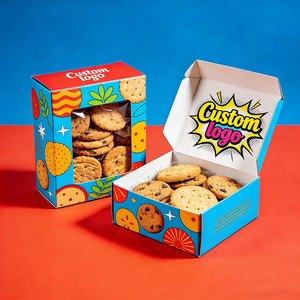 Boîtes à biscuits transparentes, présentoir clair, logo personnalisé, design élégant, refermable, protection de la fraîcheur, emballage de boulangerie - Product Image 5