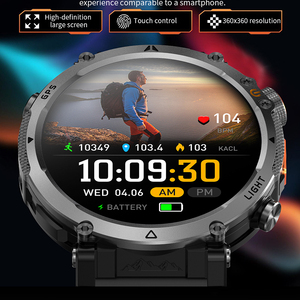 Reloj Inteligente Deportivo HKSF HT42 con GPS, Batería de 850 mAh, Posicionamiento GPS, IP68, Linterna, Brújula, Altímetro, Barómetro - Product Image 2