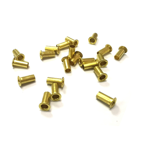 Rivets tubulaires creux à tête plate en laiton DIN 7339, catégorie de produits : rivets en cuivre - Product Image 1