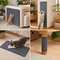 Tapis anti-griffures auto-adhésif découpable pour canapé et meubles, style mignon, motif uni