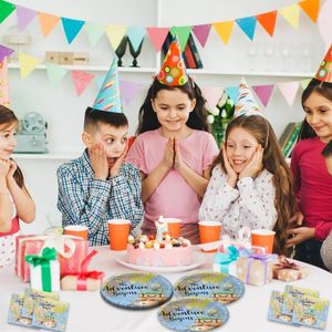 Factory Direct 9 \ "Platos de papel desechables para Baby Showers Ocasiones de fiesta-Característica 'Una nueva aventura comienza' - Product Image 1