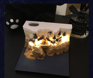 Giấy Ghi Nhớ Lâu Đài Harry Ma Thuật Tùy Chỉnh Hàng Nhà Máy Giấy 3D Mô Hình Tòa Nhà Giấy Quà Tặng Kỳ Nghỉ Giấy Ghi Nhớ 3D - Product Image 4