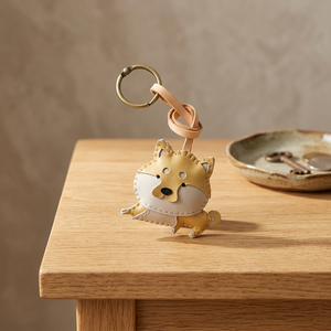 Premium Shiba Hanging Leather <b>Charm</b> with Cartoon Design Double-Sided Colorful Waterproof Customizable for <b>Bags</b> - Product Image 3