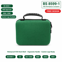 Petite trousse de premiers soins portable et étanche, certifiée CE, désinfection UV, classe médicale I, BS 8599, coque rigide en EVA, pour voiture et extérieur