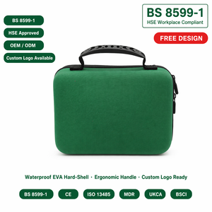 Botiquín de Primeros Auxilios Portátil, Impermeable, <span class=keywords><strong>para</strong></span> Viajes, con Certificación CE, Desinfección UV, Clase I Médica, BS 8599, Carcasa Rígida de EVA, <span class=keywords><strong>para</strong></span> Auto y Exteriores - Product Image 5