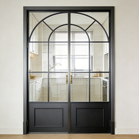 Porte-fenêtre en aluminium et verre français, étanche, résistante à l'humidité, à la moisissure, aux rayures, pour l'intérieur de la maison
