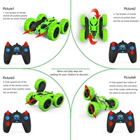 KK nouveau Double face cascadeur roulant télécommande voiture LED éclairage 2.4 GHz pour les garçons télécommande dérive voiture divertissement