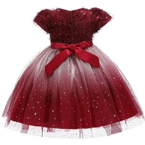 Ventes en gros de robes de princesse étoilées pour enfants, robes de soirée à paillettes, robes de fantaisie pour filles - Product Image 2
