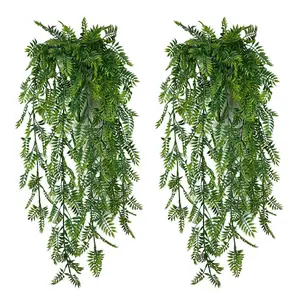 Fireproof Outdoor Decor Plastic Faux Ivy Leaf Climbing Vines Artificial Fake Trailing Hanging Plants