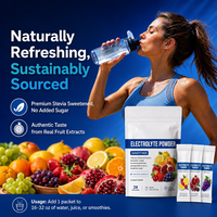 DFJY OEM/ODM Poudre d'électrolytes avec vitamines et électrolytes pour le soutien immunitaire des adultes, faible en gras, faible en sucre, naturelle
