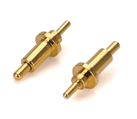2mm 2,6mm Conector Terminal Pins Latón Chapado en oro Dip Spring Loaded Pogo Pin
