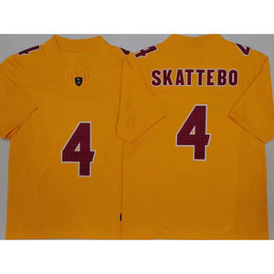 เสื้อฟุตบอลอเมริกันแขนสั้นผ้าโพลีเอสเตอร์ระบายอากาศแห้งเร็วผ้า100% ปักลาย3D สำหรับวิทยาลัยแอริโซน่า - Product Image 5