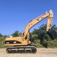 Excavatrice sur chenilles Caterpillar 320C d'occasion en bon état, pelle hydraulique, engin de construction, modèles Cat320c 320d 325d Excavadora