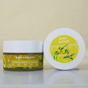 Set di Scrub per il corpo biologico con etichetta privata all'ingrosso Vegan Exfoilating per la cura della pelle sbiancante che schiarisce lo Scrub per il corpo allo zucchero sfuso