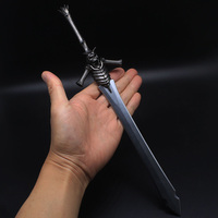 Épée décorative en alliage de zinc de 30 cm, modèle Dante de style jeu DMC, pour cadeau