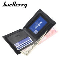 Dompet Pria Model Korea Motif Litchi PVC Lembut Ultra-ringan Kelas Atas Sederhana dan Ringkas untuk Pria