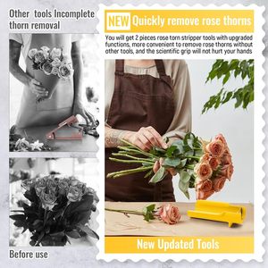 Nuovo pelapatate rosa pelapatate pulitore per fiori taglierina essenziale per negozi di fioristi - Product Image 4
