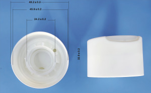 NEW 24/410 Factory Plastic Double Wall Disc Top Cap for Bottle Glossy and <strong>Matte</strong> Surface Can Choose - Product Image 6