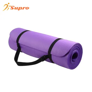 Supro grosir murah GYM latihan Fitness tahan air NBR matras Yoga