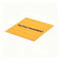 Autocollants de sol antidérapants en PVC pour trottoirs, avec briques réfléchissantes, pour signalisation de voies piétonnes et avertissement pour aveugles
