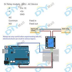 SRD-05VDC-SL-C Relay Module - 5V Arduino Compatible