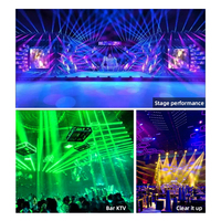 Projecteur de scène LED 6 yeux à activation sonore, à mouvement automatique, DMX512, IP33, RVB dimmable, pour DJ, discothèque, fête, mariage, spectacle, équipement d'éclairage
