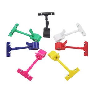 Klip plastik bening untuk tanda bar pemegang tanda barang dagangan klip Label Pop tanda rak barang dagangan ritel - Product Image 2