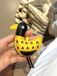 Su <span class=keywords><strong>Yinyin</strong></span> pato hecho a mano PU bolsa colgante especial espejo retrovisor adorno colgante para Richer Together nicho accesorio - Product Image 5