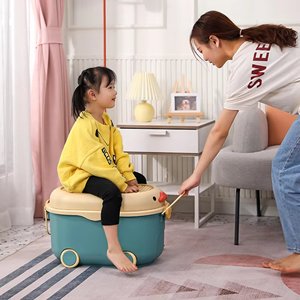 Large Plastic Toy <b>Storage</b> <b>Box</b> for Kids Room, Baby Clothes & Snack Organizer, Heavy-Duty Stackable <b>Storage</b> Bin with Lid - Product Image 5