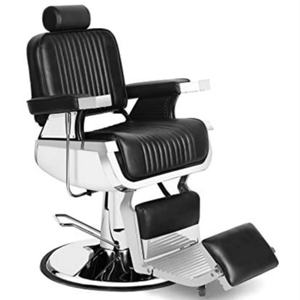 Antique Beauty Salon Black Reclining Lift Hydraulic Barber <b>Chair</b> <b>Vintage</b> Salon Hair Shop Styling Barber <b>Chair</b> for Sales - Product Image 1