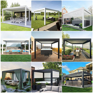 Gazébo d'extérieur réglable pour jardin, personnalisé, moderne, bioclimatique, perchoir motorisé en Aluminium - Product Image 3