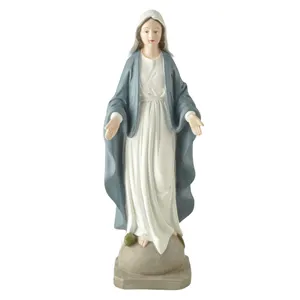 Estatua de resina de nuevo diseño Nuestra Señora DE LA Gracia Bendita Virgen Madre María Estatua católica para regalo religioso