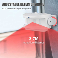 XINHUI AG-323 bel pintu Sensor radar, bel pintu elektronik nirkabel, bel pintu peringatan selamat datang dan salam