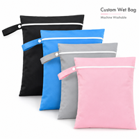 Sac de rangement léger personnalisé avec logo pour sous-vêtements, sac à linge multi-usages sec/humide pour couches, sac de voyage pour vêtements