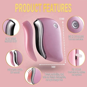 Masajeador Gua Sha Eléctrico Portátil en Forma de V, Placa Calefactora Impermeable para Lifting Facial y Belleza de Axilas, USB, Venta al por Mayor Personalizada - Product Image 2