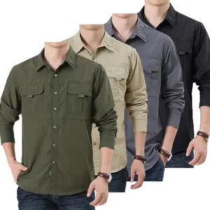 Custom Casual Short Sleeve Fishing Mens Wearing Quick Dry Waterproof Shirt With Pocket