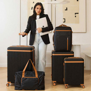 Hot Sell US Warehouse Waterproof Lightweight Hard Shell <strong>Suitcase</strong> Set Luxury Business Travel <strong>Trolley</strong> 5 Piece <strong>Suitcase</strong> Luggage Set - Product Image 1