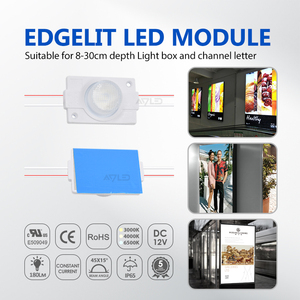 Indoor <b>Advertisement</b> Led <b>Light</b> 12V 3030 Edgelit PCB Chip Injection Led Module 45x15° Angle Sidelight IP65 2W Module For Lightbox - Product Image 4