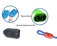 Serre-cordes en nylon adaptés aux cordes en nylon de 6 mm/8 mm/10 mm/12 mm avec vis en acier inoxydable pour laisses de chien