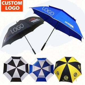 Custom Logo Printed Straight Quality Golf <b>Umbrella</b> Sublimation Customized Hotel Folding Golf <b>Umbrella</b> - Product Image 1