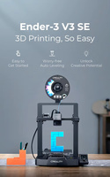 Impresora 3D Creality Ender 3 V3 SE FDM con Nivelación Automática, Reanudación de Impresión, 220*220*250mm, un Solo Color, para Educación DIY y Creación de Modelos