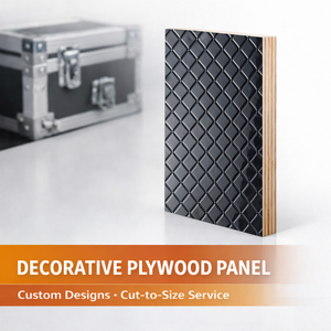 Panneau de boîtier de transport 18 mm |   Plaque de contreplaqué 18 mm plaqué film de placage de bouleau |   Modèle moderne écologique E1 anti-rayures découpé CNC - Product Image 1