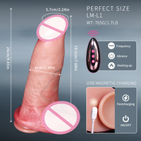 Professioneller Realistischer Beheizter Vibrierender Dildo für Erwachsene mit Proportionaler Kinetischer Resonanz Pro