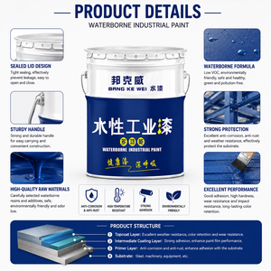 Pintura industrial ecológica a base de agua para estructuras de acero, pintura anticorrosiva, capa protectora metálica. - Product Image 5
