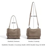 Nouveau Sac à Bandoulière en Cuir Pleine Fleur Style Coréen 2026 – Sac Messager Chic et Léger pour le Quotidien