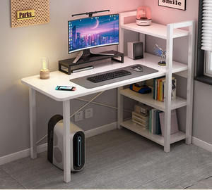 WDY 2025 nuovo arrivo <span class=keywords><strong>tavolo</strong></span> da studio da gioco 47 pollici nero scrivania da gioco per Computer con scaffale - Product Image 3