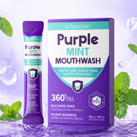 KORMESIC Marque Privée Bain de Bouche Menthe Violette 10ml Soin Dentaire Blanchiment des Dents Fraîcheur Ultime pour Hôtels