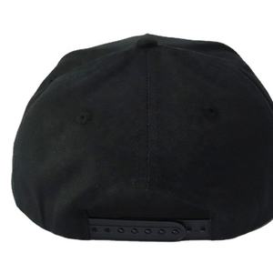 Custom Design 5 Panel a Frame Hats Flat Embroidery Fit Blank <b>Black</b> Wholesale Logo <b>Men</b> Sports Baseball <b>Cap</b> - Product Image 4